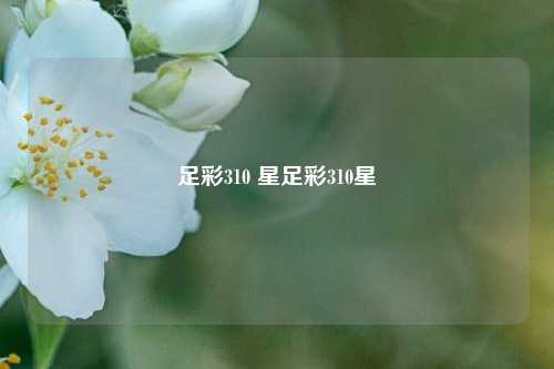 足彩310 星足彩310星
