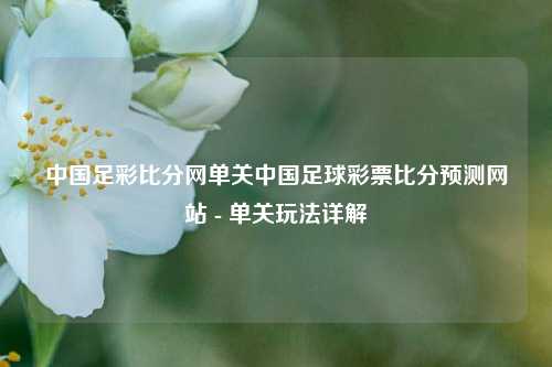 中国足彩比分网单关中国足球彩票比分预测网站 - 单关玩法详解