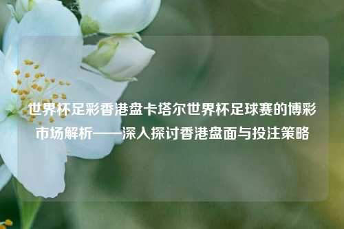 世界杯足彩香港盘卡塔尔世界杯足球赛的博彩市场解析——深入探讨香港盘面与投注策略