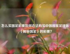 怎么买国足彩票如何合法购买中国国家足球队（简称国足）的彩票？