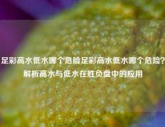 足彩高水低水哪个危险足彩高水低水哪个危险？解析高水与低水在胜负盘中的应用