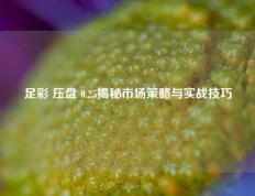 足彩 压盘 0.25揭秘市场策略与实战技巧