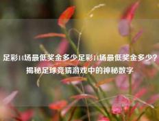 足彩14场最低奖金多少足彩14场最低奖金多少？揭秘足球竞猜游戏中的神秘数字