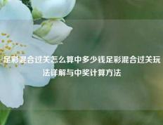 足彩混合过关怎么算中多少钱足彩混合过关玩法详解与中奖计算方法