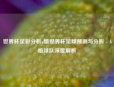 世界杯足彩分析a组世界杯足球预测与分析 - A组球队深度解析