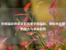 中国福彩体彩足彩探索中国福彩、体彩和足彩的融合与未来趋势