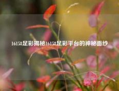 16158足彩揭秘16158足彩平台的神秘面纱