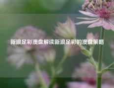 新浪足彩澳盘解读新浪足彩的澳盘策略