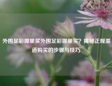 外围足彩哪里买外围足彩哪里买？揭秘正规渠道购买的步骤与技巧