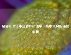足彩18137佬牛足彩18137佬牛 - 高中低风险策略解析