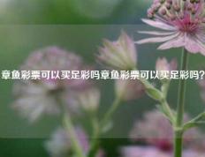 章鱼彩票可以买足彩吗章鱼彩票可以买足彩吗？