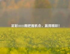 足彩18123期把握机会，赢得精彩！