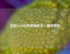 足彩16158分析把握机会，赢得胜利