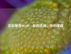 足彩推荐301301 - 你的选择，你的策略