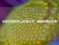 足彩过滤软件app打造公平、透明的博彩环境