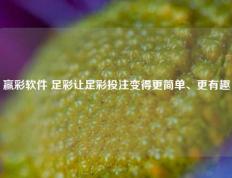 赢彩软件 足彩让足彩投注变得更简单、更有趣