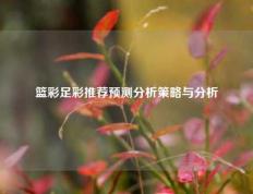篮彩足彩推荐预测分析策略与分析
