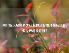 刚开始玩足彩多少钱起投注好刚开始玩足彩，多少钱起投注好？