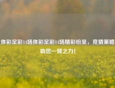 体彩足彩14场体彩足彩14场精彩纷呈，竞猜策略助您一臂之力！