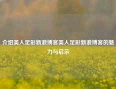 介绍美人足彩新浪博客美人足彩新浪博客的魅力与启示