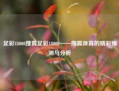 足彩18008搜狐足彩18008——搜狐体育的精彩预测与分析