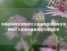 中国足彩网足球即时比分直播中国足彩网足球即时比分直播的最新动态与精彩分析