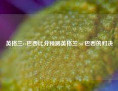 英格兰vs巴西比分预测英格兰 vs 巴西的对决