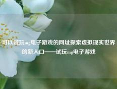 可以试玩mg电子游戏的网址探索虚拟现实世界的新入口——试玩mg电子游戏