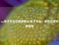 mg电子平台注册探索MG电子平台，游戏世界的新篇章