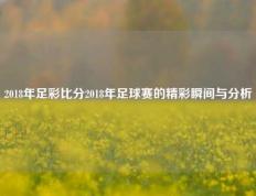 2018年足彩比分2018年足球赛的精彩瞬间与分析