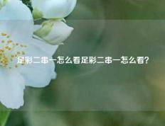 足彩二串一怎么看足彩二串一怎么看？