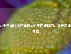 ag电子游戏技巧掌握Ag电子游戏技巧，提升游戏体验