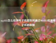 mg4355怎么检测电子线路如何通过MG4355检测电子线路故障
