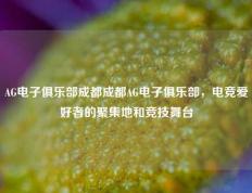 AG电子俱乐部成都成都AG电子俱乐部，电竞爱好者的聚集地和竞技舞台