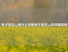 电子游艺mg有什么攻略电子游艺mg的攻略指南