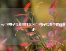 mg4355电子线路如何在MG4355电子线路中提高成绩
