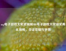 mg电子游戏大奖奖视频MG电子游戏大奖颁奖典礼视频，见证荣耀与梦想