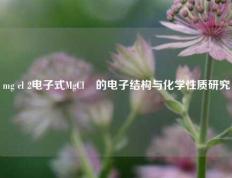 mg cl 2电子式MgCl₂的电子结构与化学性质研究
