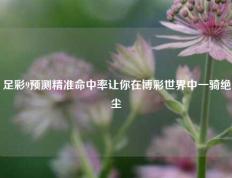 足彩9预测精准命中率让你在博彩世界中一骑绝尘