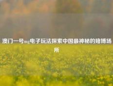 澳门一号mg电子玩法探索中国最神秘的赌博场所