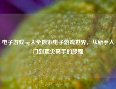 电子游戏mg大全探索电子游戏世界，从新手入门到顶尖高手的旅程