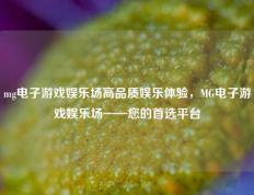 mg电子游戏娱乐场高品质娱乐体验，MG电子游戏娱乐场——您的首选平台