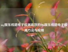 mg娱乐线路电子检测高效的MG娱乐线路电子检测方法与应用