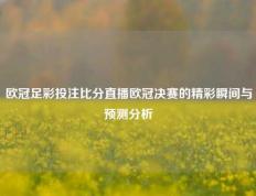 欧冠足彩投注比分直播欧冠决赛的精彩瞬间与预测分析