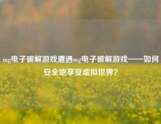 mg电子破解游戏遭遇mg电子破解游戏——如何安全地享受虚拟世界？