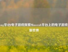 mg平l台电子游戏探索Minecraft平台上的电子游戏新世界