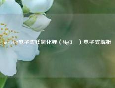 mg cl 2电子式镁氯化锂（MgCl₂）电子式解析