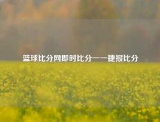 篮球比分网即时比分一一捷报比分