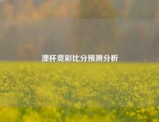 澳杯竞彩比分预测分析