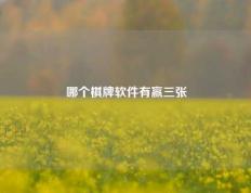 哪个棋牌软件有赢三张